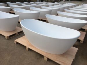 moon shape white bathtub wholesale