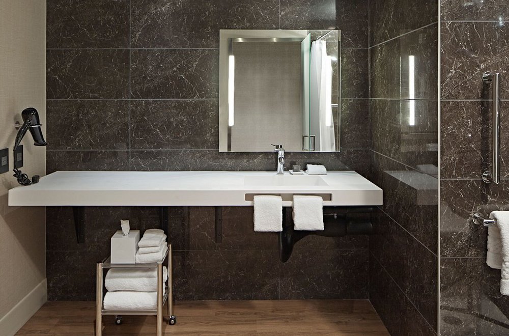 hotel long wall hung basin