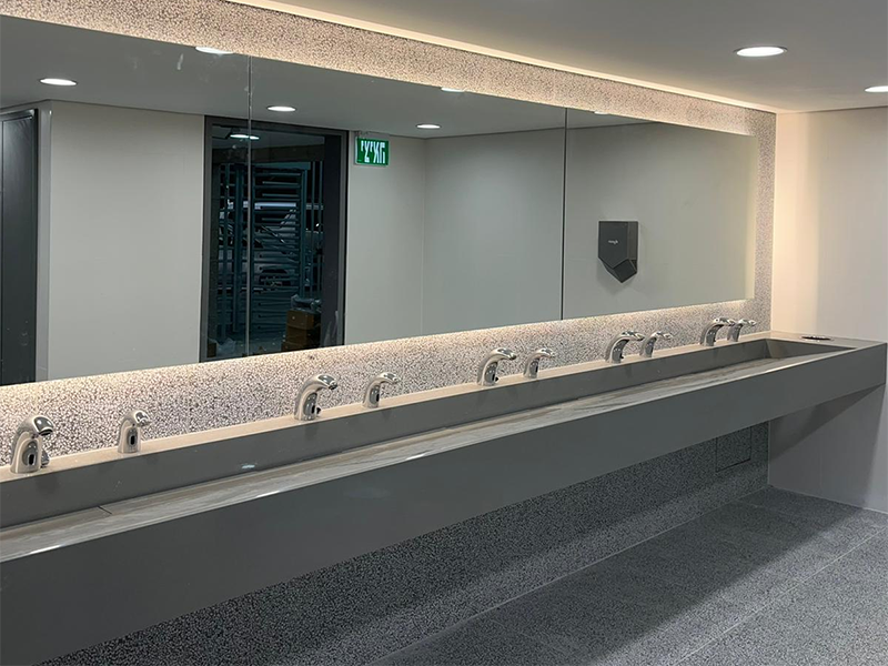 long slope public sink