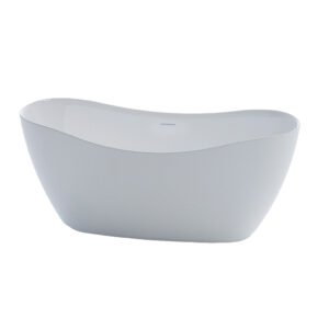 KKR-B1004 Acrylic Freestanding Bathtub – Sculptural Modern Soaking Tub for Hotel & Residential Projects
