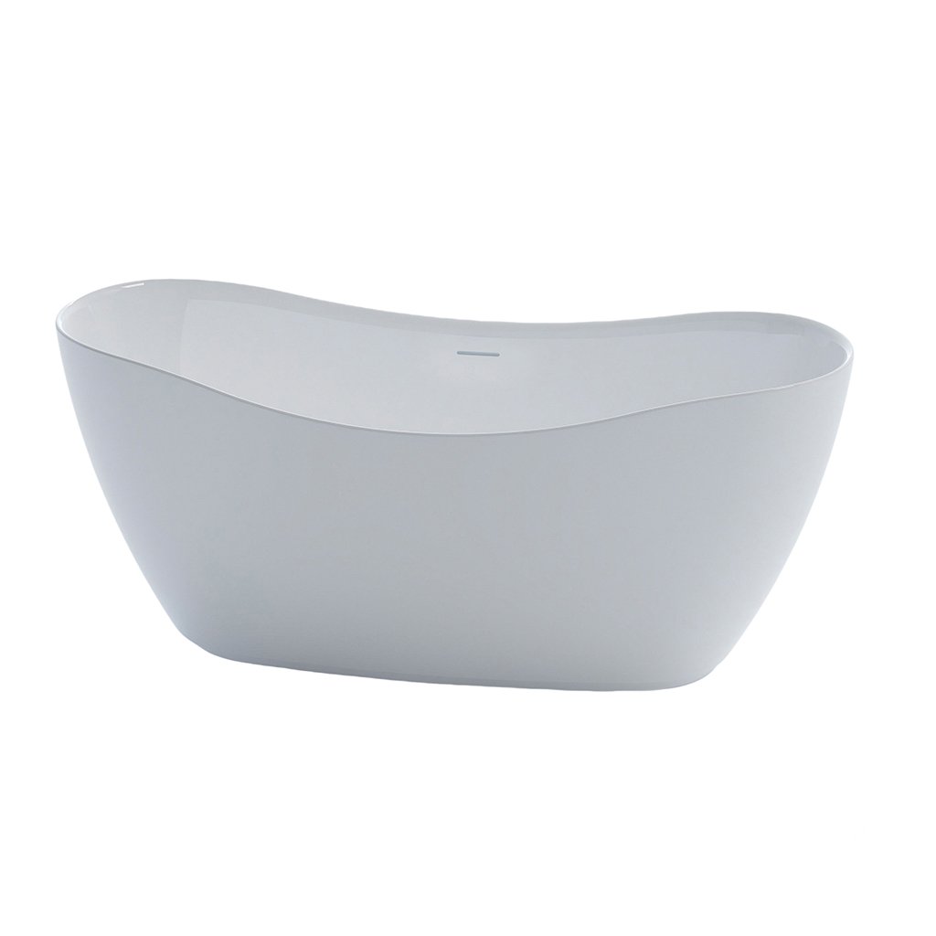 KKR-B1004 Acrylic Freestanding Bathtub – Sculptural Modern Soaking Tub for Hotel & Residential Projects