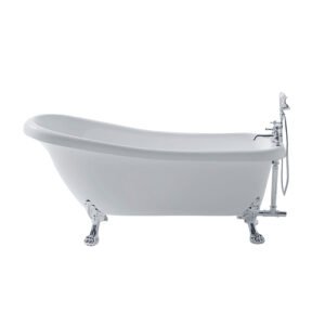 KKR-B703 Classic Clawfoot Acrylic Bathtub – Freestanding Vintage Style Tub for Hotel & Residential Projects