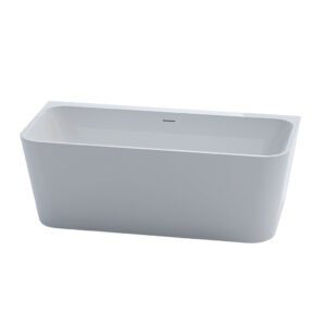KKR-B807 Freestanding Acrylic Bathtub | Minimalist Rectangular Design for Hotel & Apartment Projects
