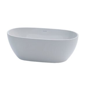 KKR-B809 Freestanding Acrylic Bathtub | Contemporary Oval Design for Hotel & Residential Projects