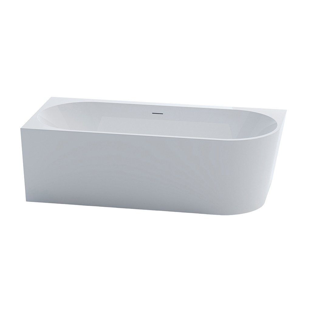 KKR-B902 Freestanding Acrylic Bathtub | Modern Rectangular Tub for Hotel & Project Bathrooms