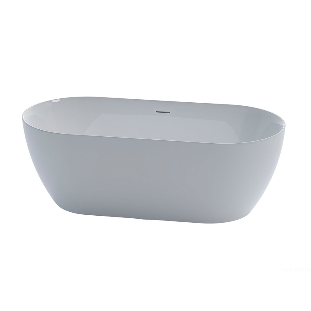 KKR-B909 Freestanding Acrylic Bathtub | Modern Oval Tub for Hotel & High-End Residential Projects