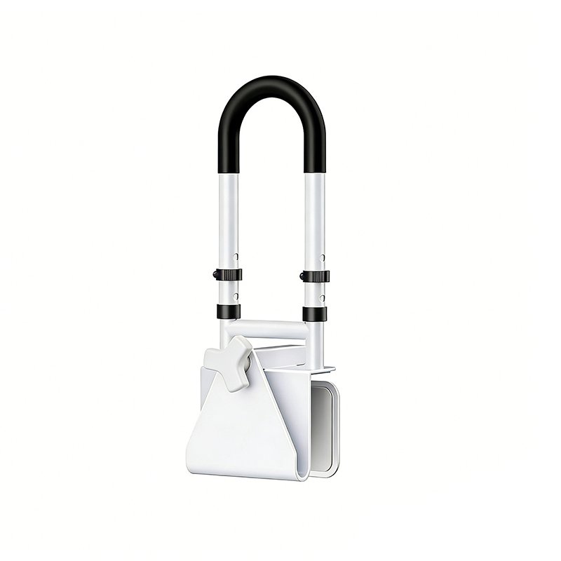 Adjustable Height Bathtub Grab Bar for Elderly | Ergonomic Clamp Safety Handle for Senior Bathroom Support - Image 4