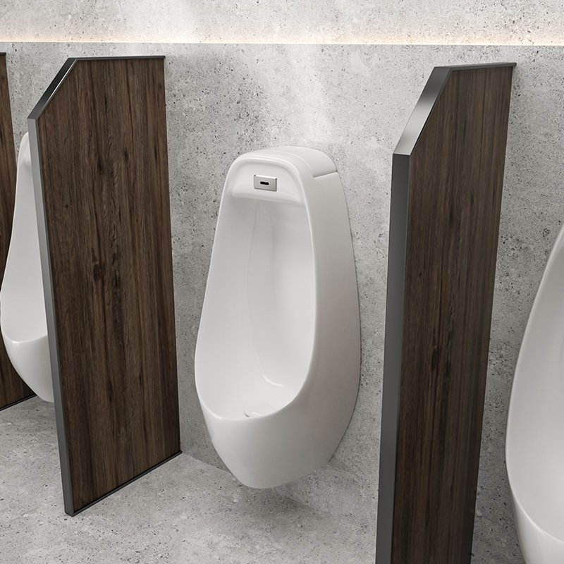Wall Hung Ceramic Urinal for Commercial Bathrooms | Water-Saving Public Restroom Urinal for Projects - Image 6