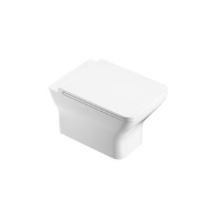 Convertible Rimless Wall Hung & Back-to-Wall Toilet with Slim Soft-Close Seat | KKR-CT11006