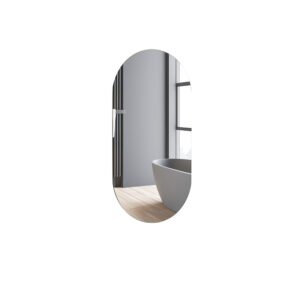Arch Shape Bathroom Mirror without Light | Frameless Vertical Wall Mirror for Modern Interior Design