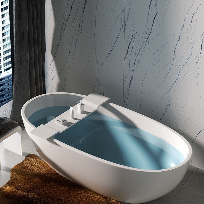 Solid Surface Bathtub Tray with Dual Holder | Wide Bath Caddy for Hotel & Luxury Bathroom Projects - Image 3