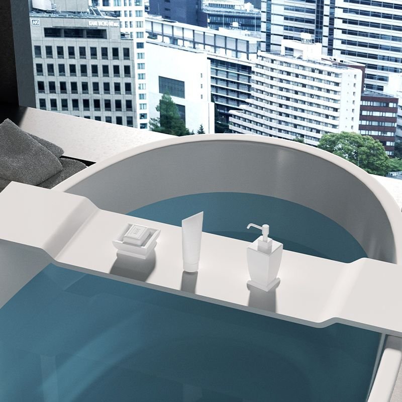 Solid Surface Bathtub Tray with Dual Holder | Wide Bath Caddy for Hotel & Luxury Bathroom Projects - Image 2