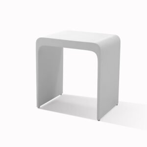Heavy Duty Solid Surface Shower Stool for Commercial Bathroom | Stable Bath Seat for Hotel & Project Use