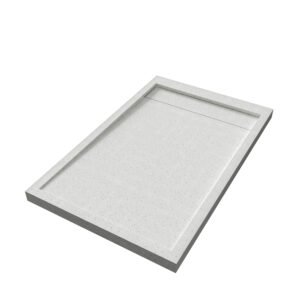 Fine Terrazzo Solid Surface Shower Tray | Premium Subtle Texture Shower Base for Luxury Bathroom Projects